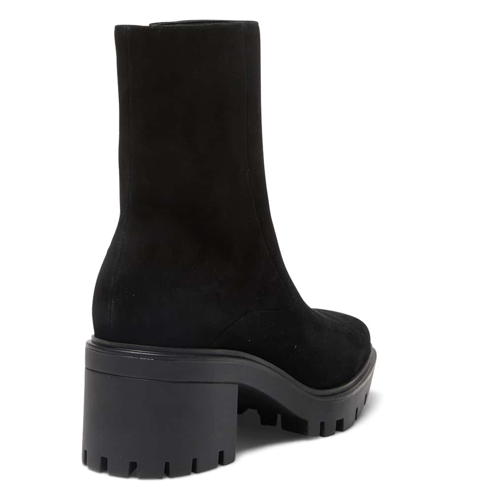 Zack Boot in Black Suede