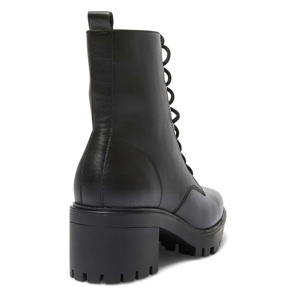 Zane Boot in Black Leather