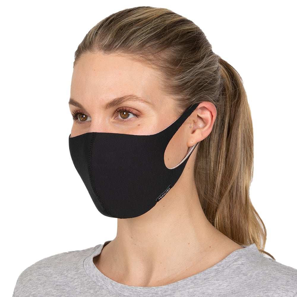 Face Mask in Black Fabric
