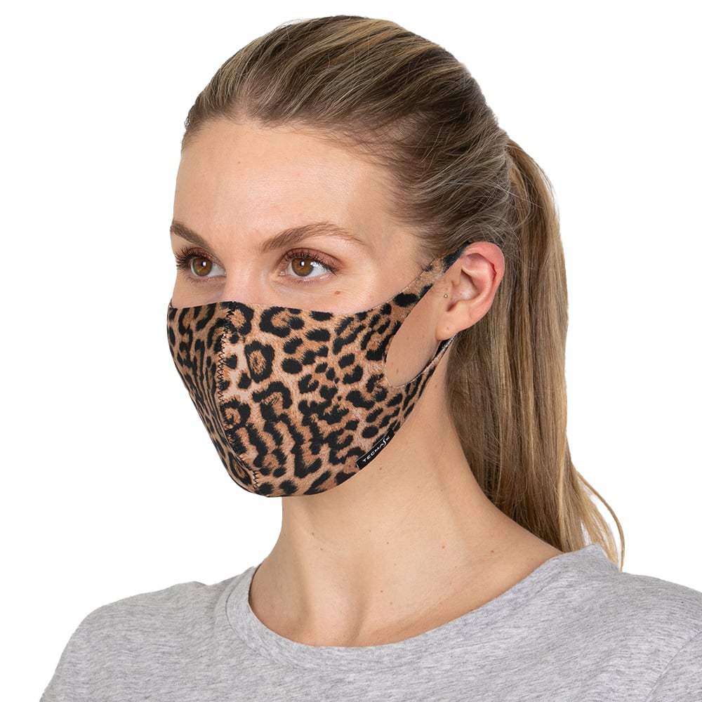 Face Mask in Leopard Print Fabric