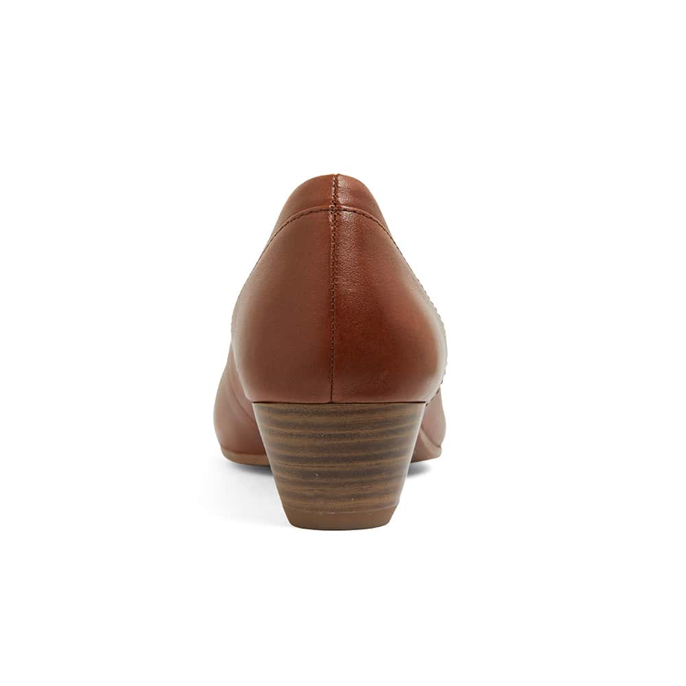 Acton Heel in Cognac Leather