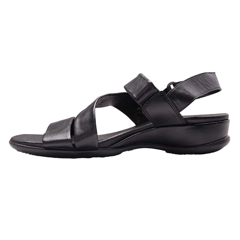 Caine Sandal in Black Leather