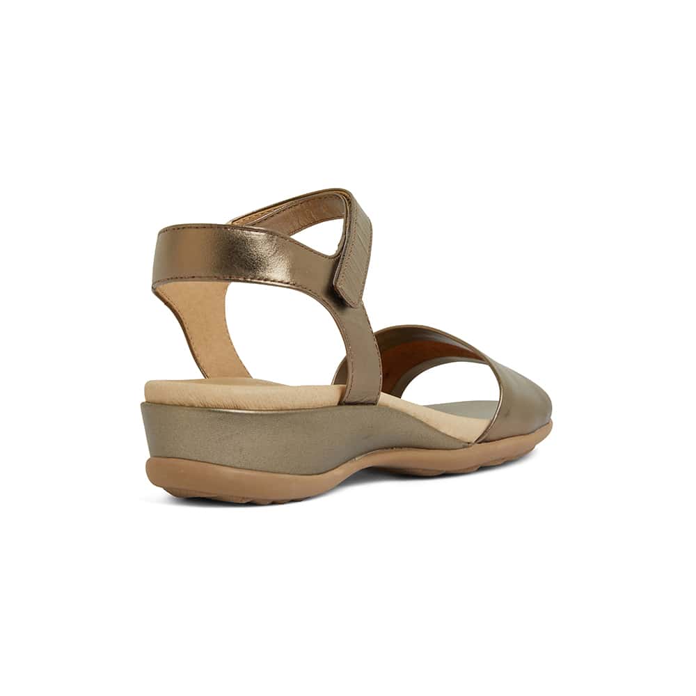 Camden Sandal in Pewter Leather