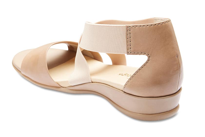 Charity Sandal in Neutral Leather