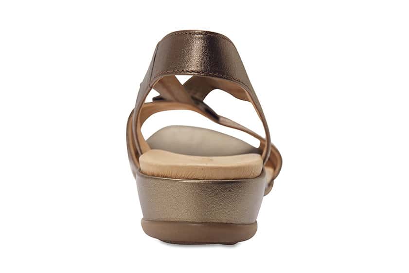 Chase Sandal in Pewter Leather