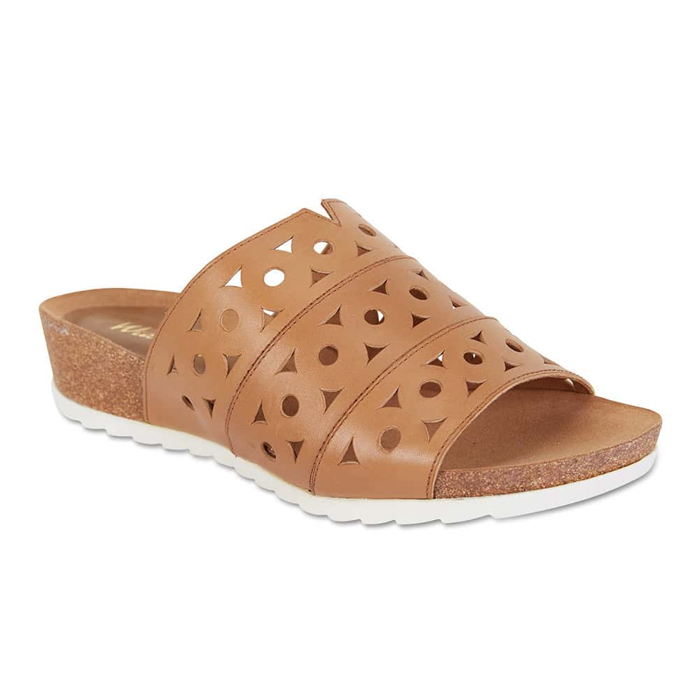 Dante Slide in Cognac Leather