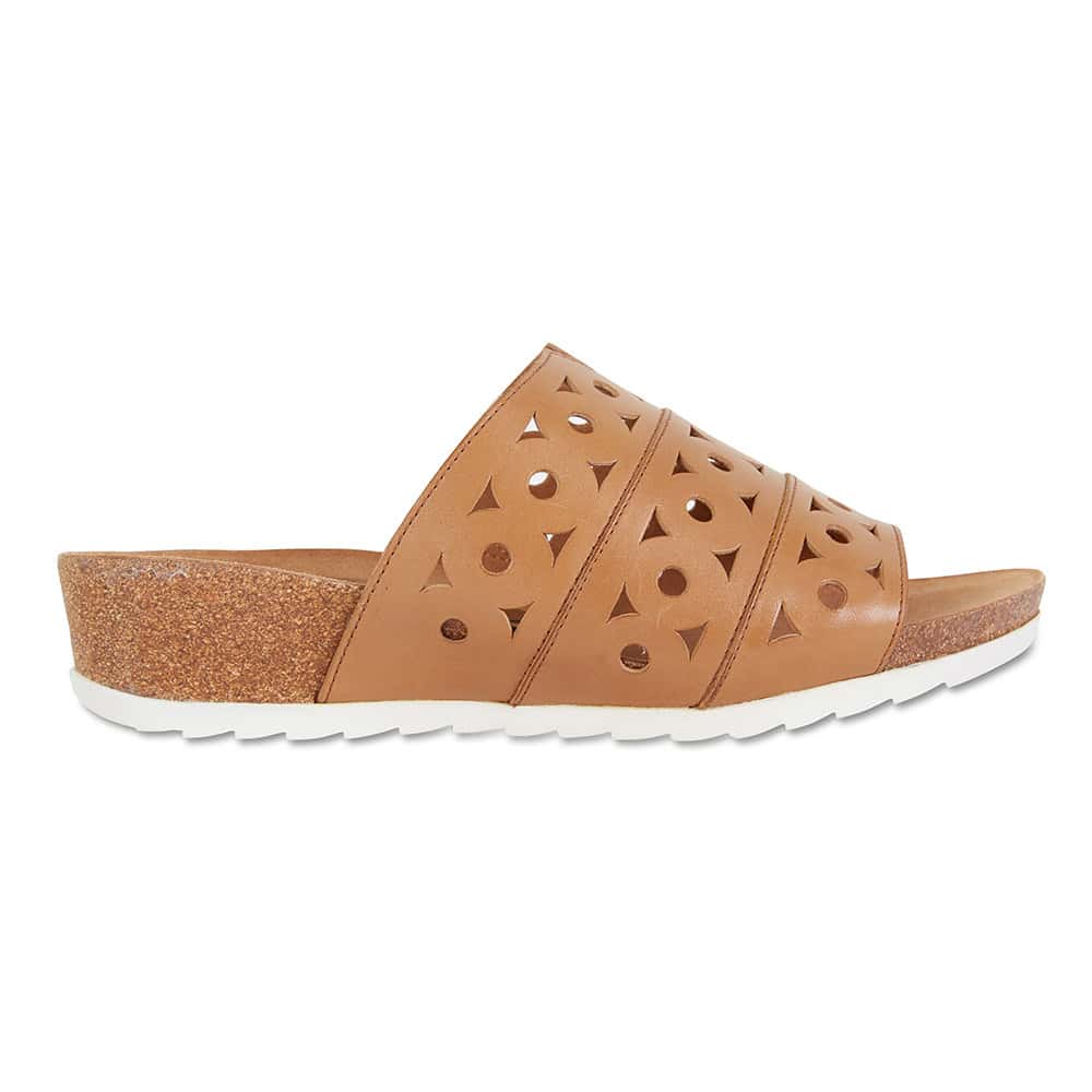 Dante Slide in Cognac Leather