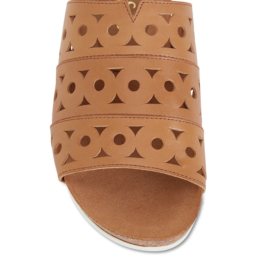Dante Slide in Cognac Leather
