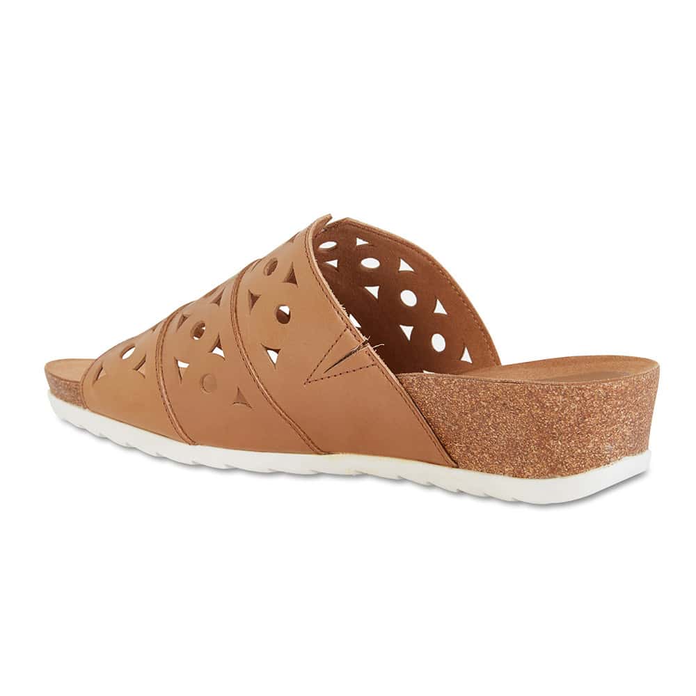 Dante Slide in Cognac Leather
