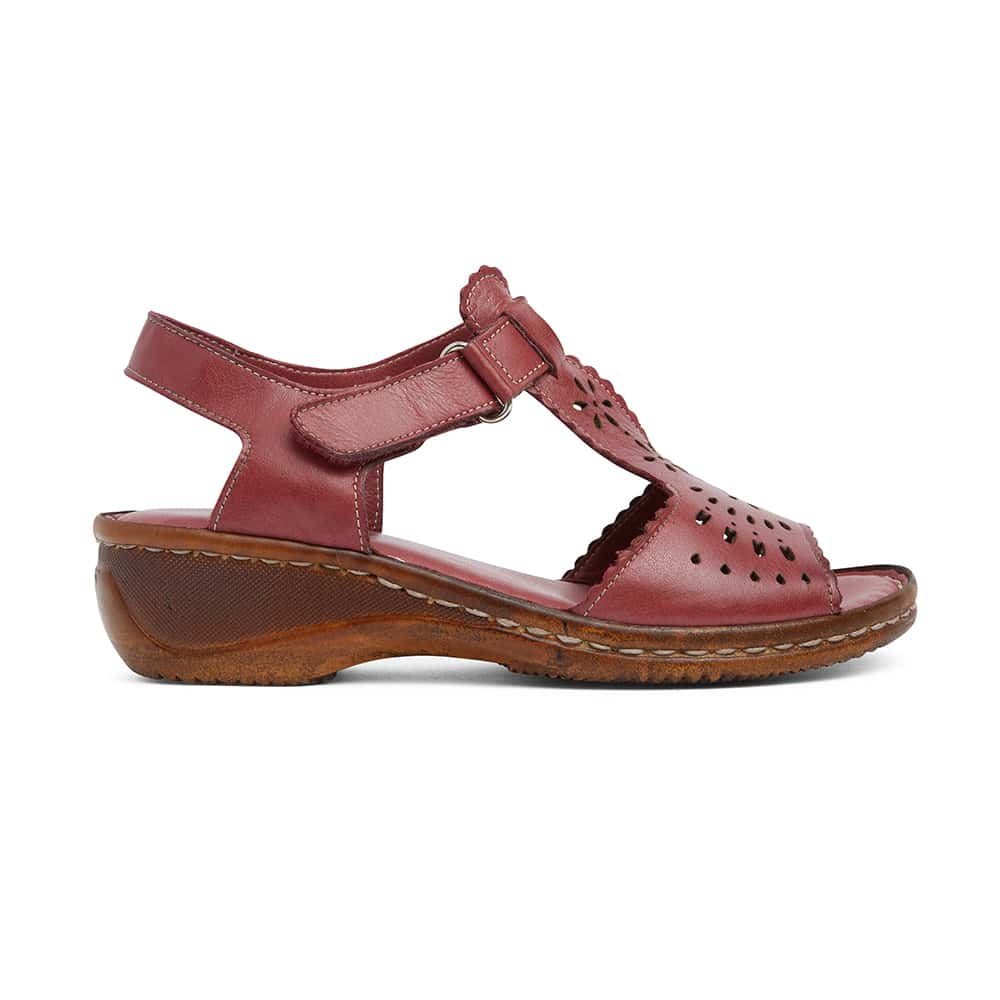 Dario Heel in Cherry Leather