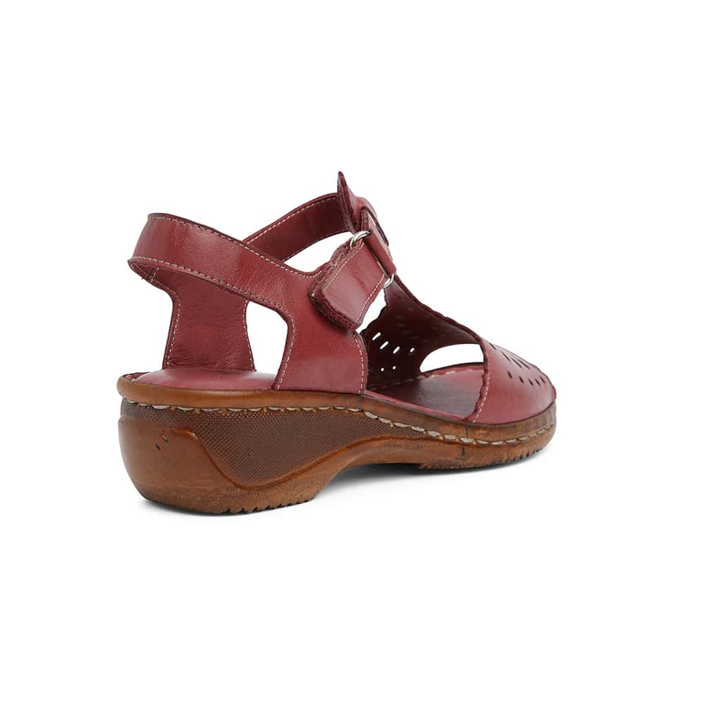 Dario Heel in Cherry Leather