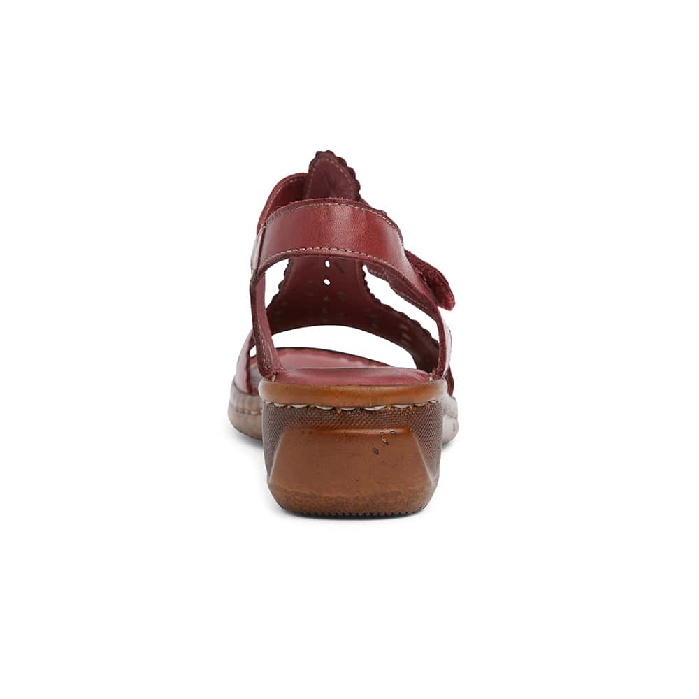 Dario Heel in Cherry Leather