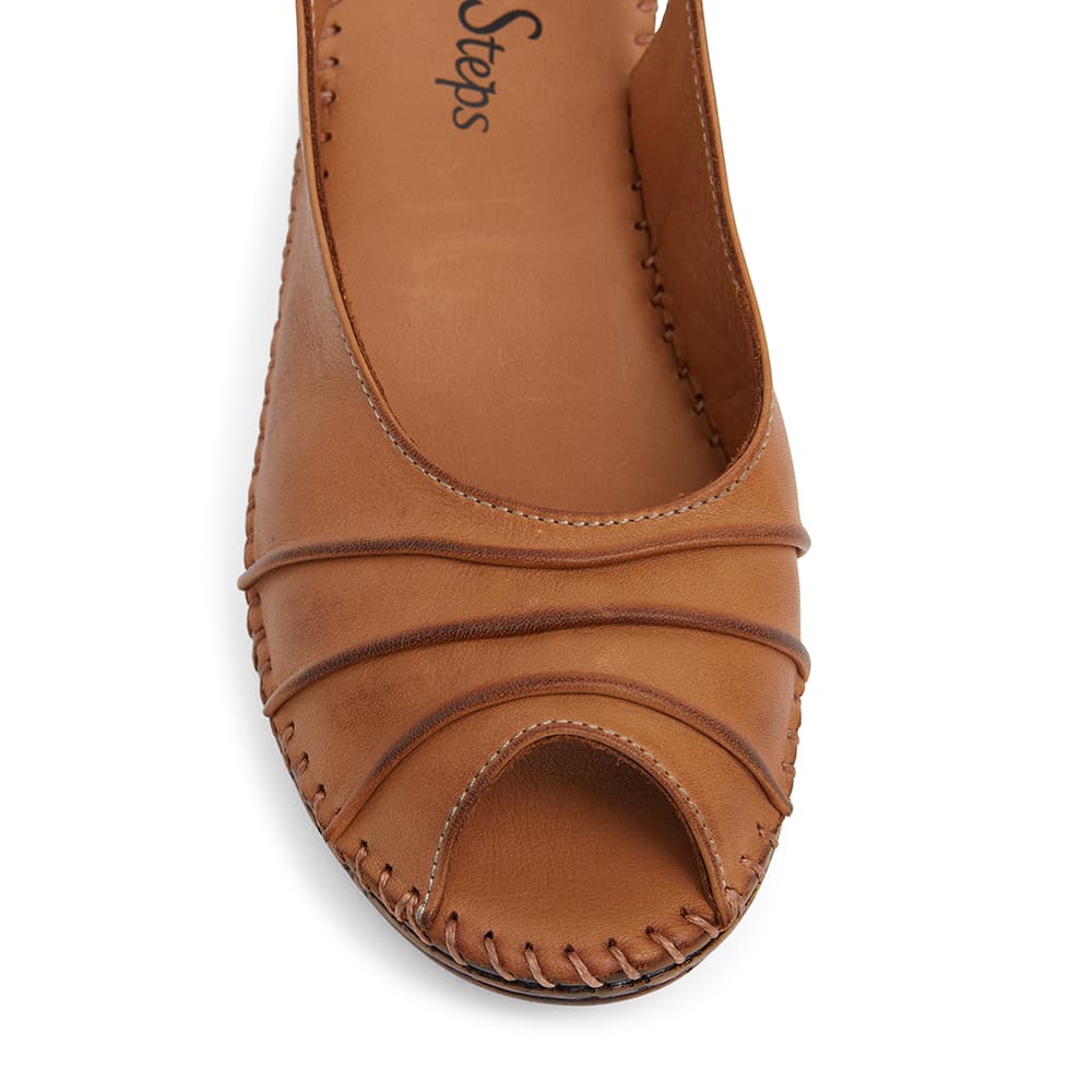 Dex Heel in Tan Leather