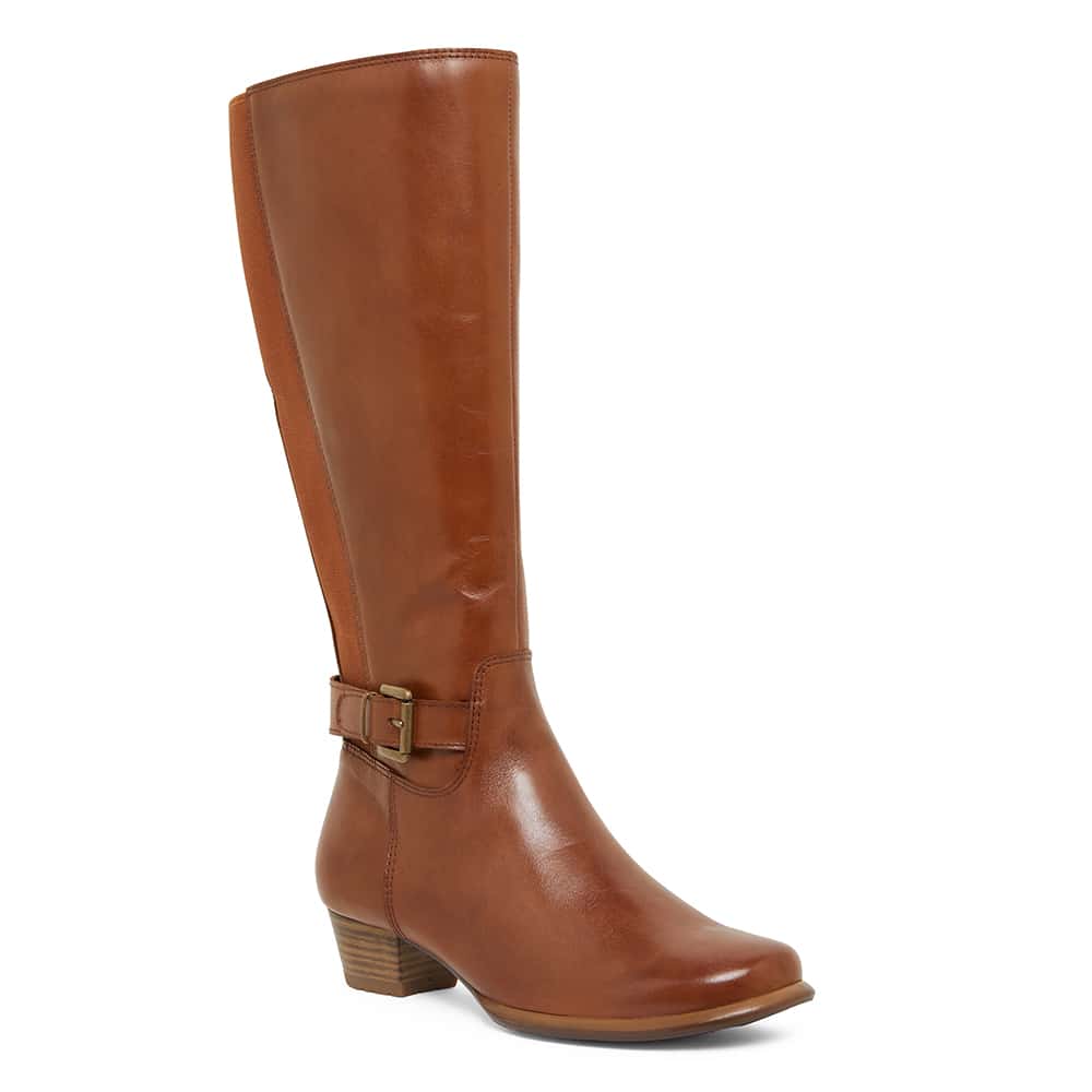Diesel Boot in Cognac Leather