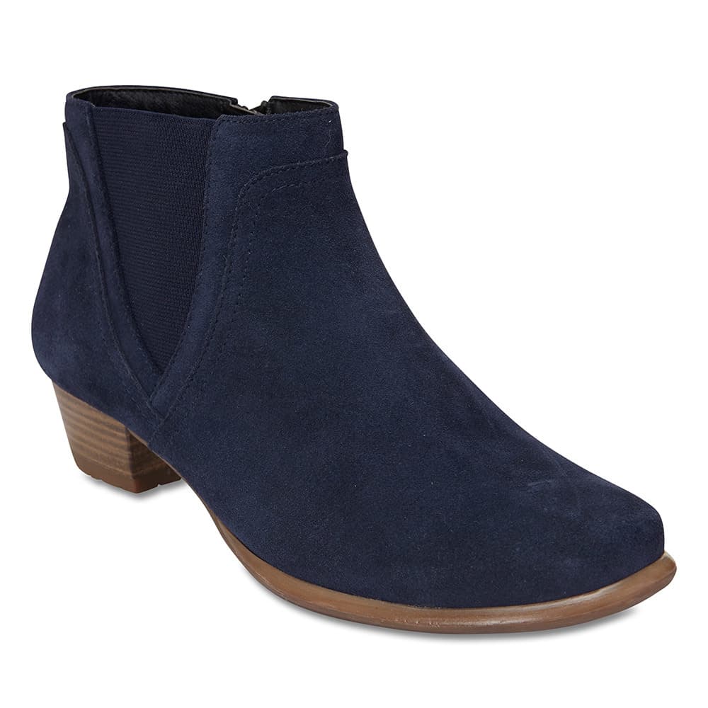 Dion Boot in Navy Suede