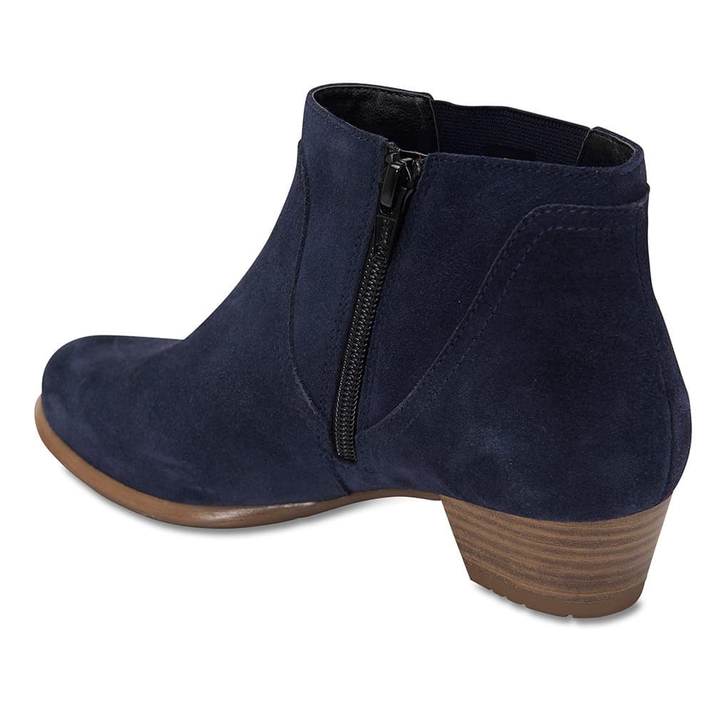 Dion Boot in Navy Suede