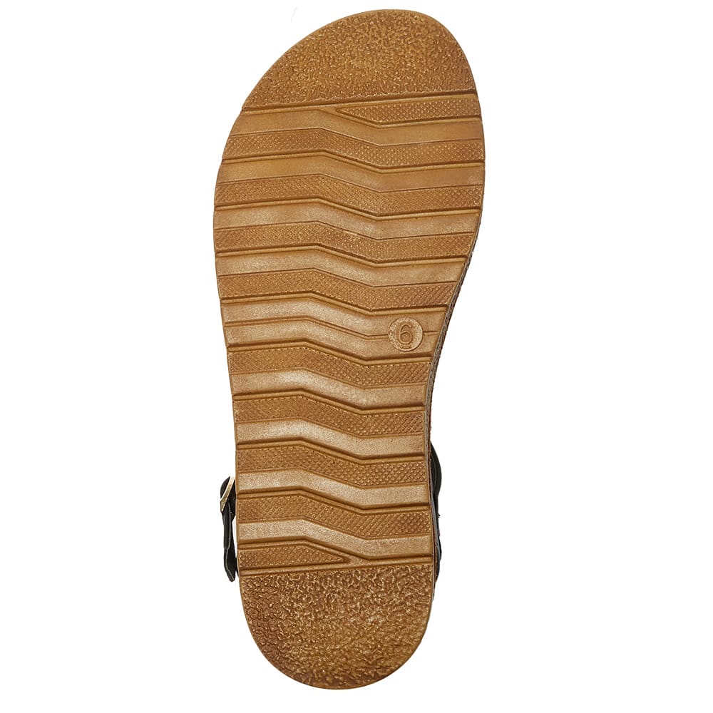 Eliza Sandal in Black Smooth