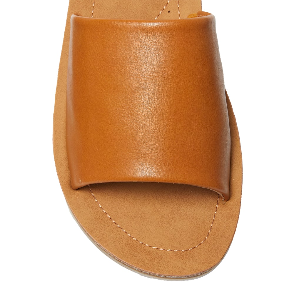 Enid Slide in Tan Smooth