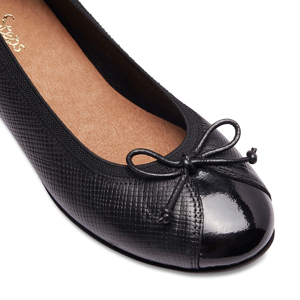 Grace Heel in Black Leather