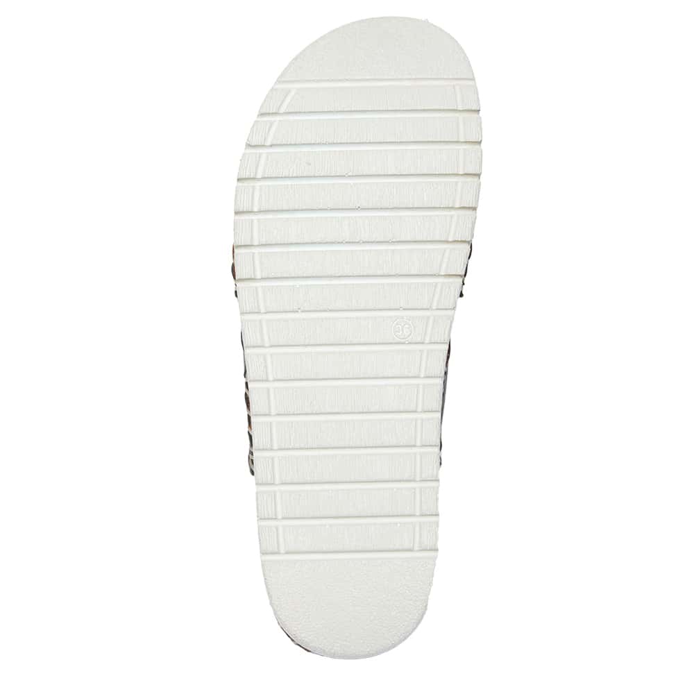 Hannah Slide in Black Leather