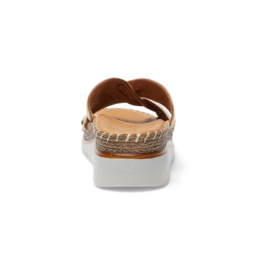 Hannah Slide in Blush Leather