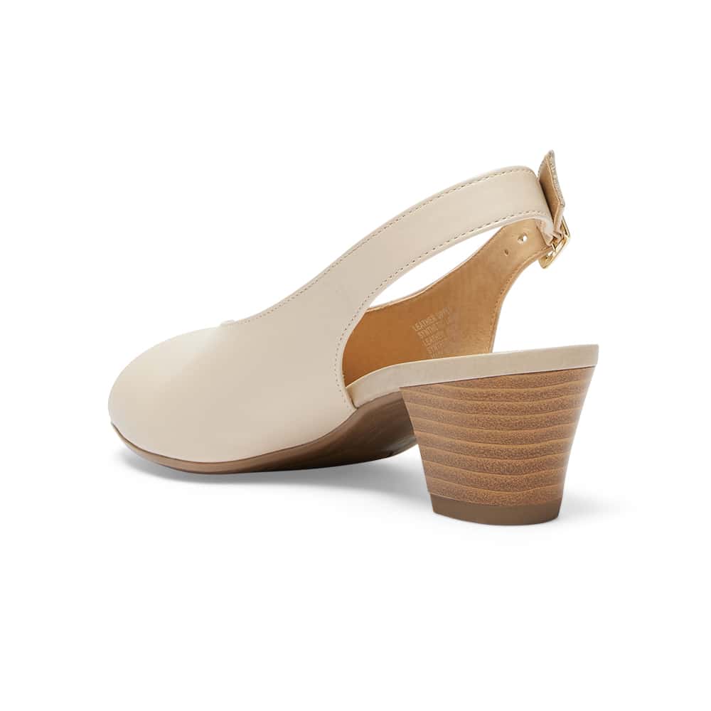 Hilda Heel in Nude Leather