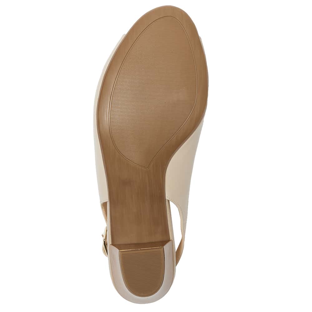Hilda Heel in Nude Leather