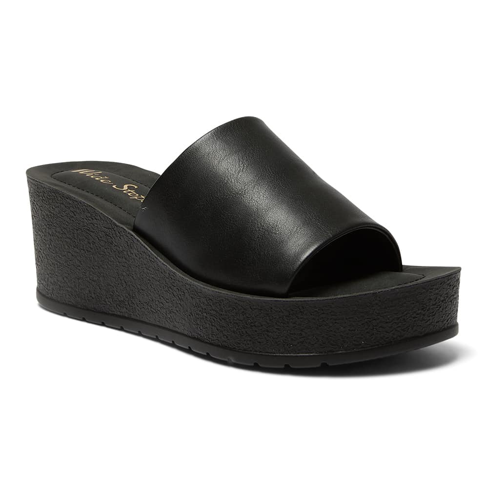 Landon Slide in Black Smooth