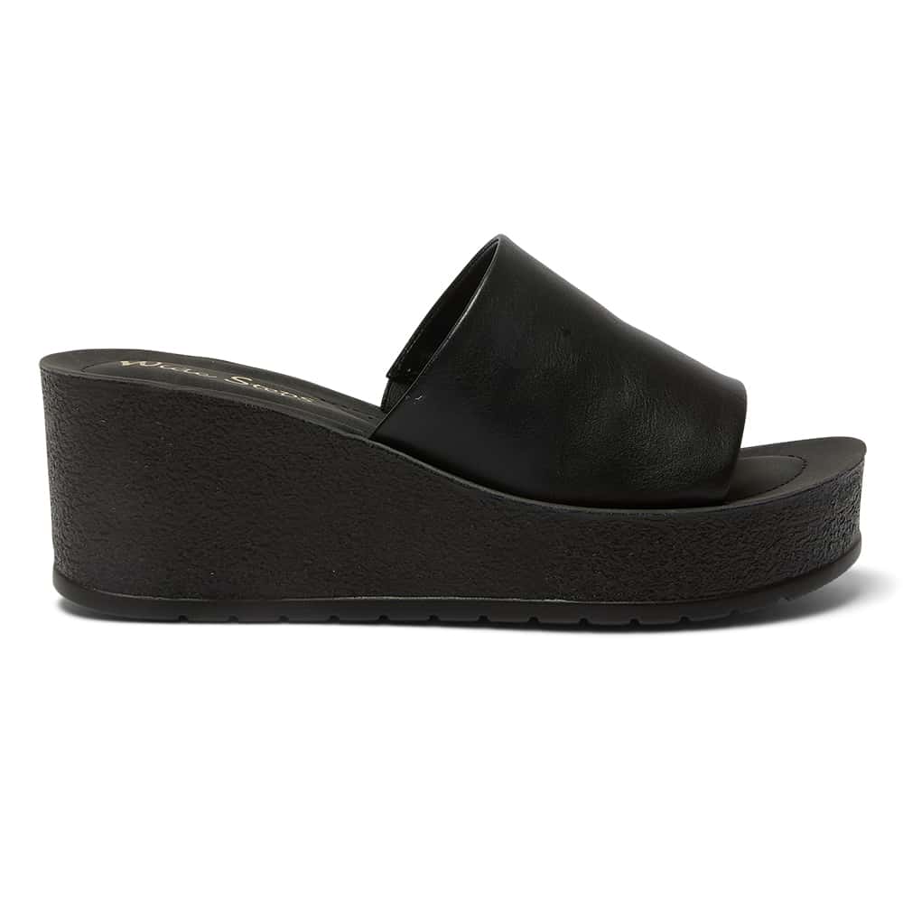 Landon Slide in Black Smooth