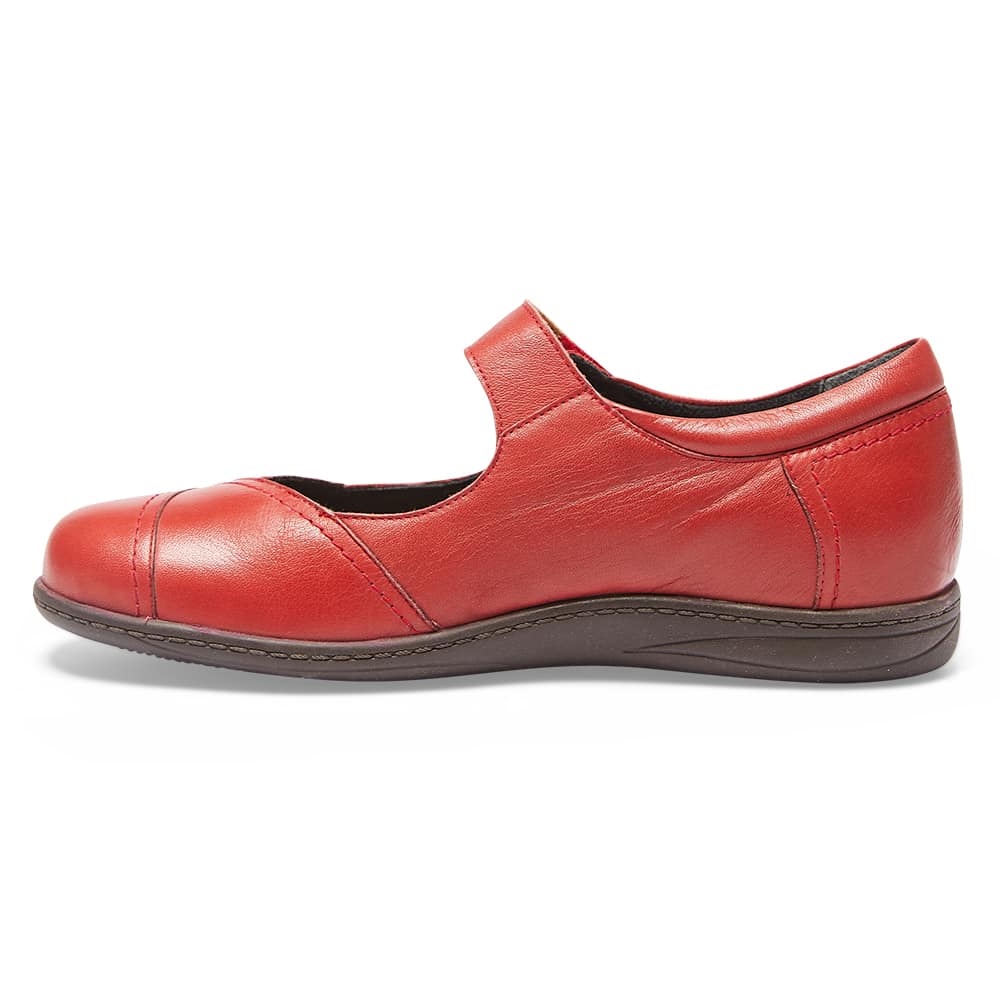Larissa Ballet Flat in Red Leather