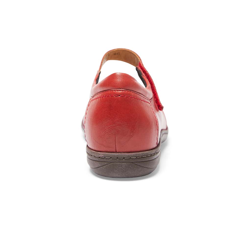 Larissa Ballet Flat in Red Leather