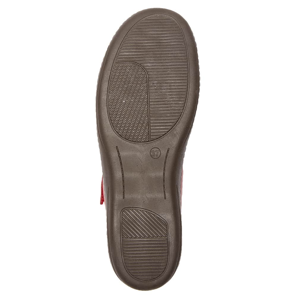 Larissa Ballet Flat in Red Leather
