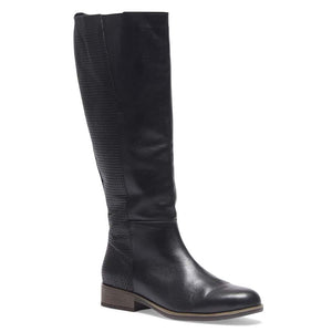 Wide Steps Lewis Boot in Black Leather