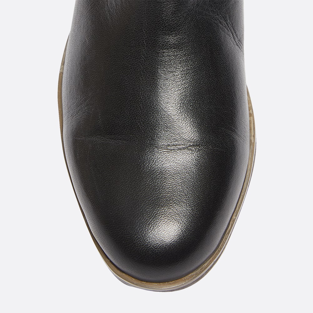 Lewis Boot in Black Leather