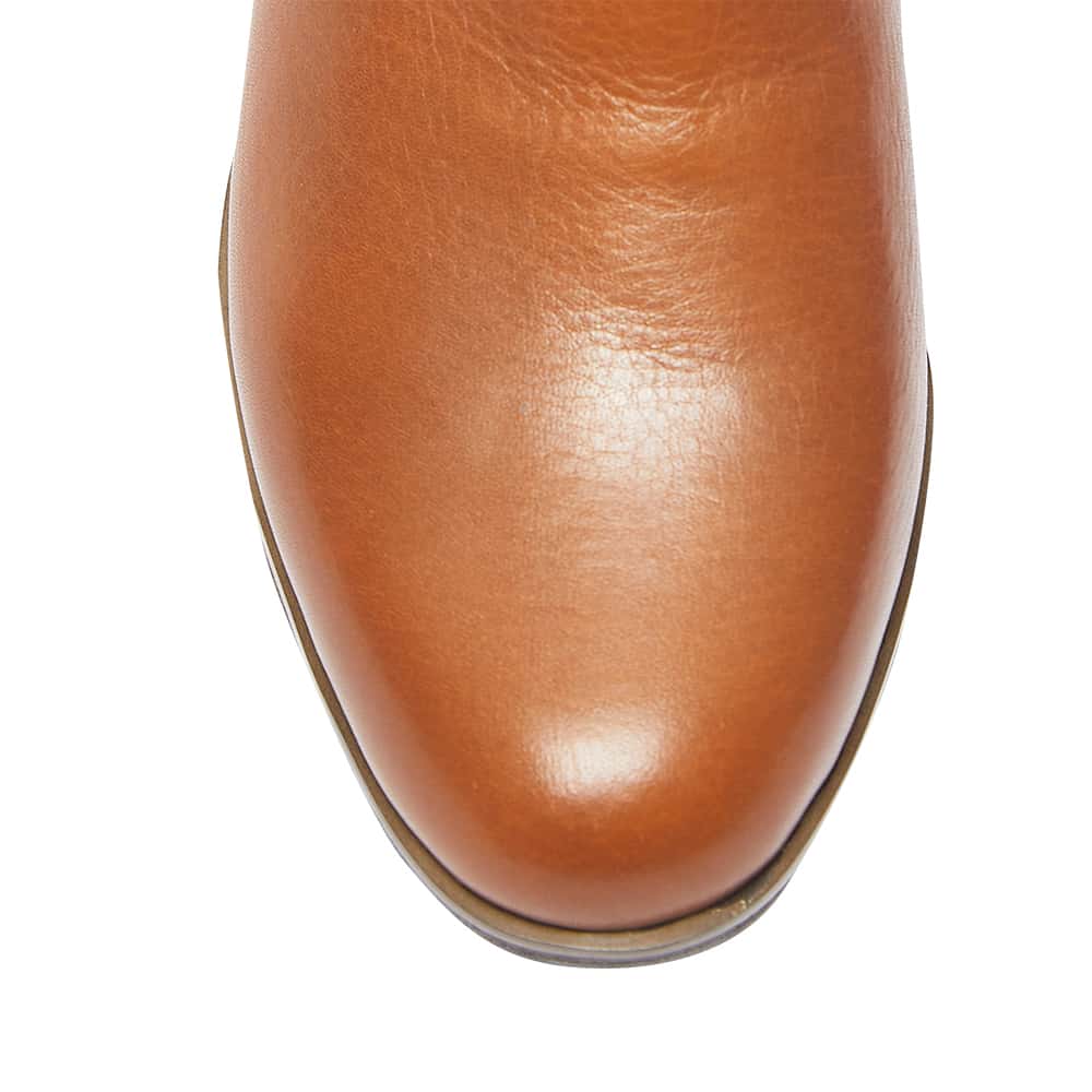 Lido Boot in Mid Brown Leather