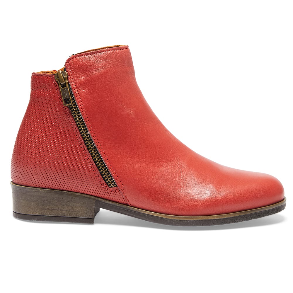 Lido Boot in Red Leather