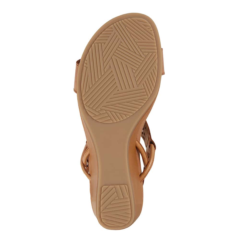 Magnet Heel in Cognac Leather