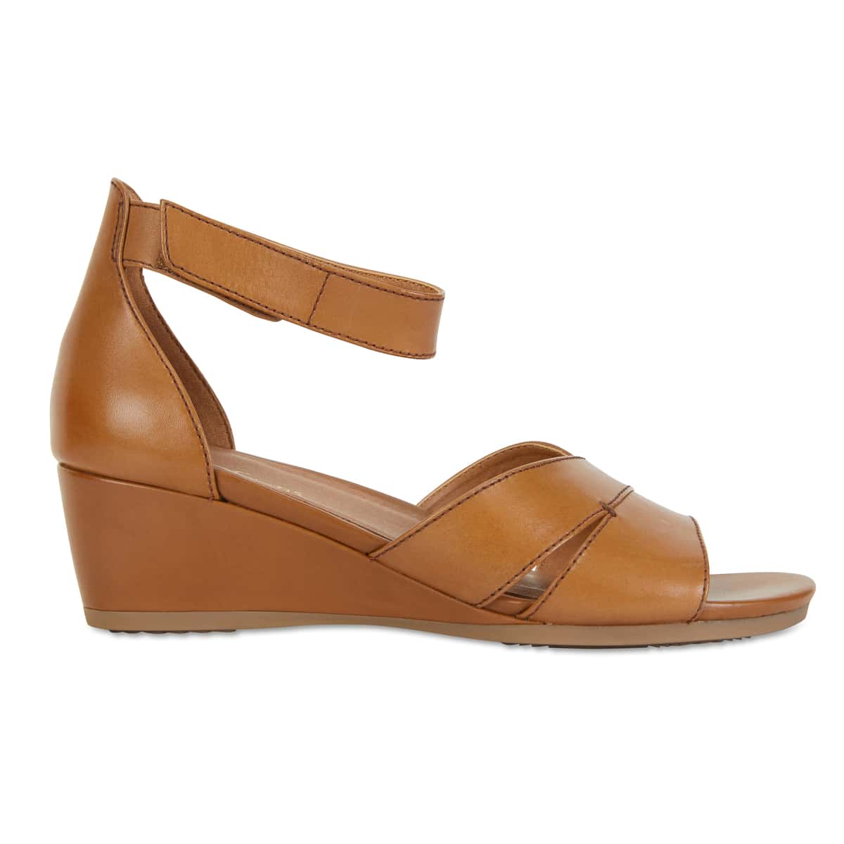 Martha Heel in Cognac Leather