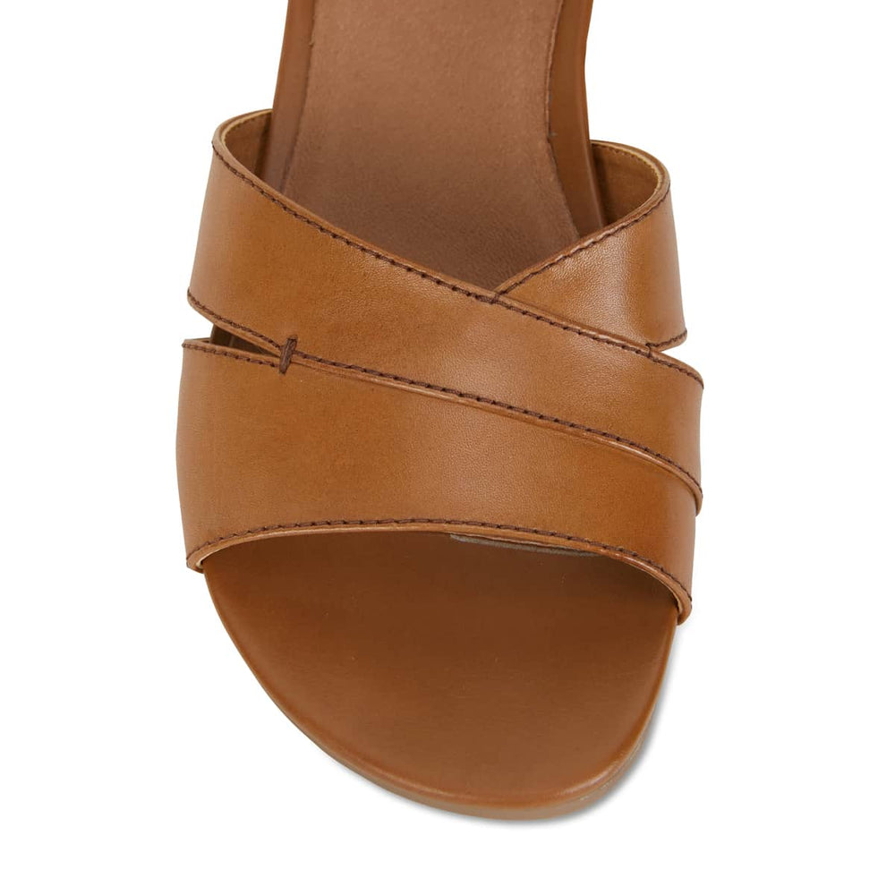 Martha Heel in Cognac Leather