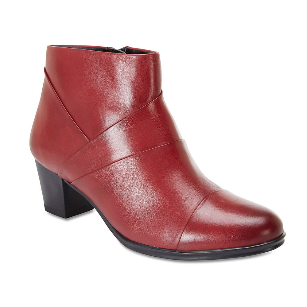 Marvin Boot in Red Leather