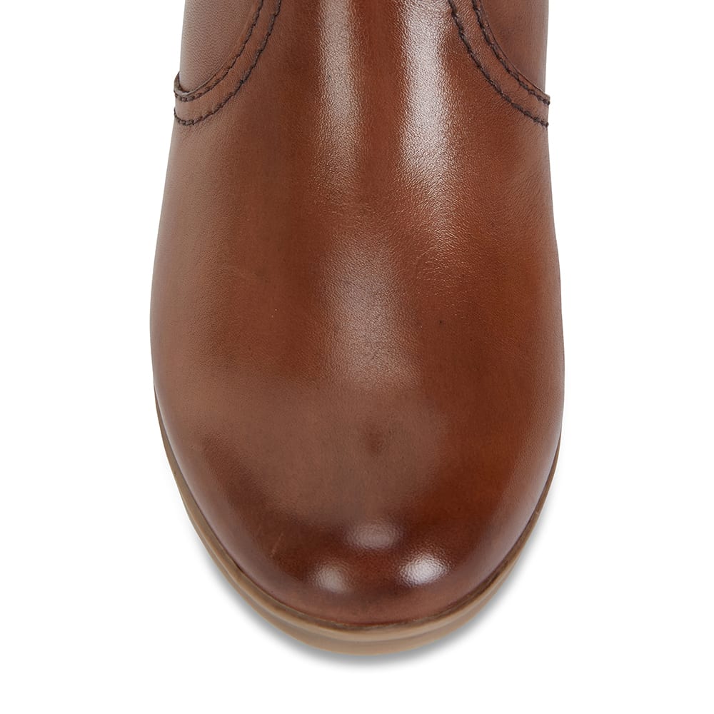 Mascot Boot in Cognac Leather