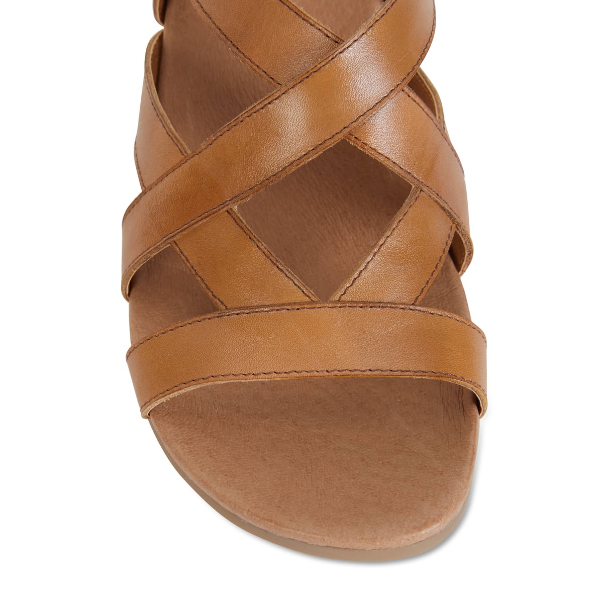 Miriam Heel in Cognac Leather
