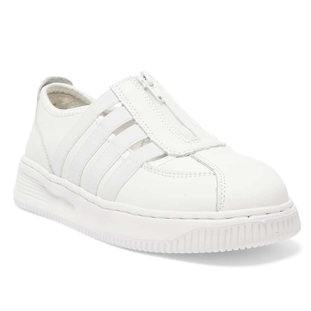 Newport Sneaker in White Leather