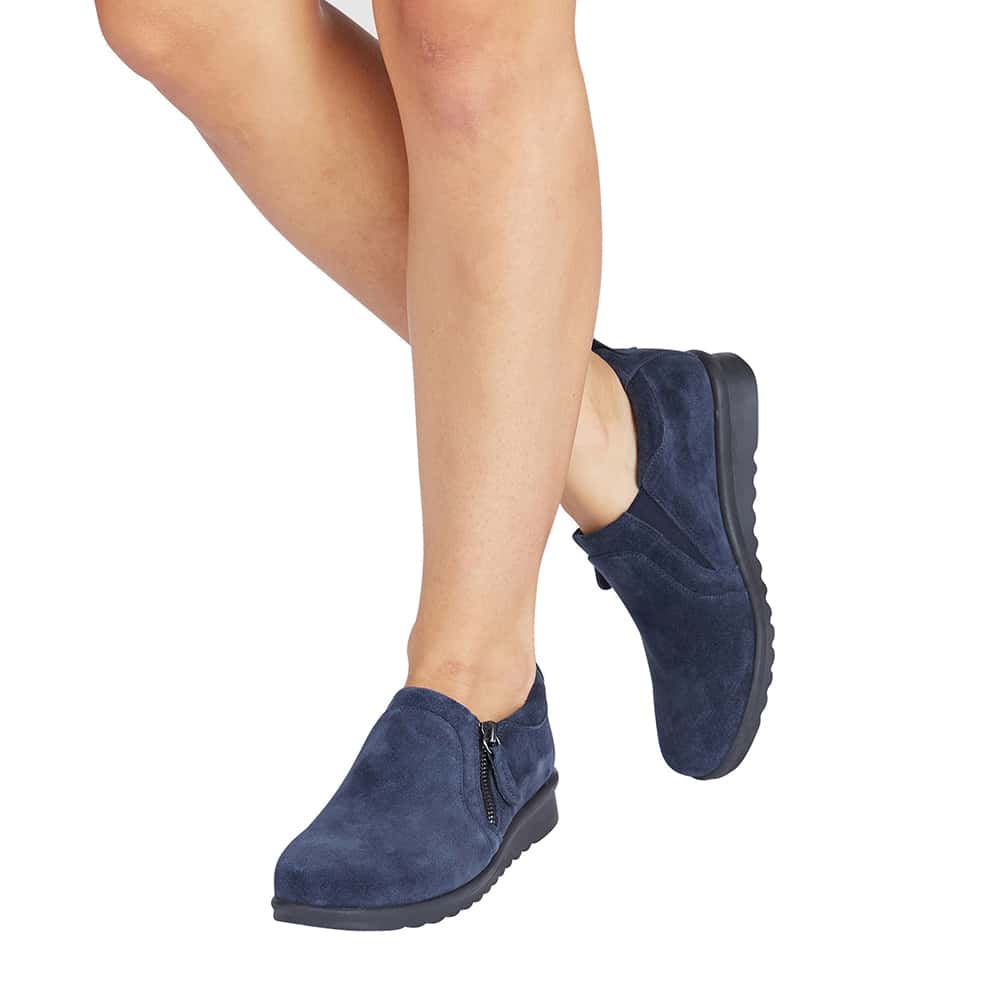 Noble Boot in Navy Suede