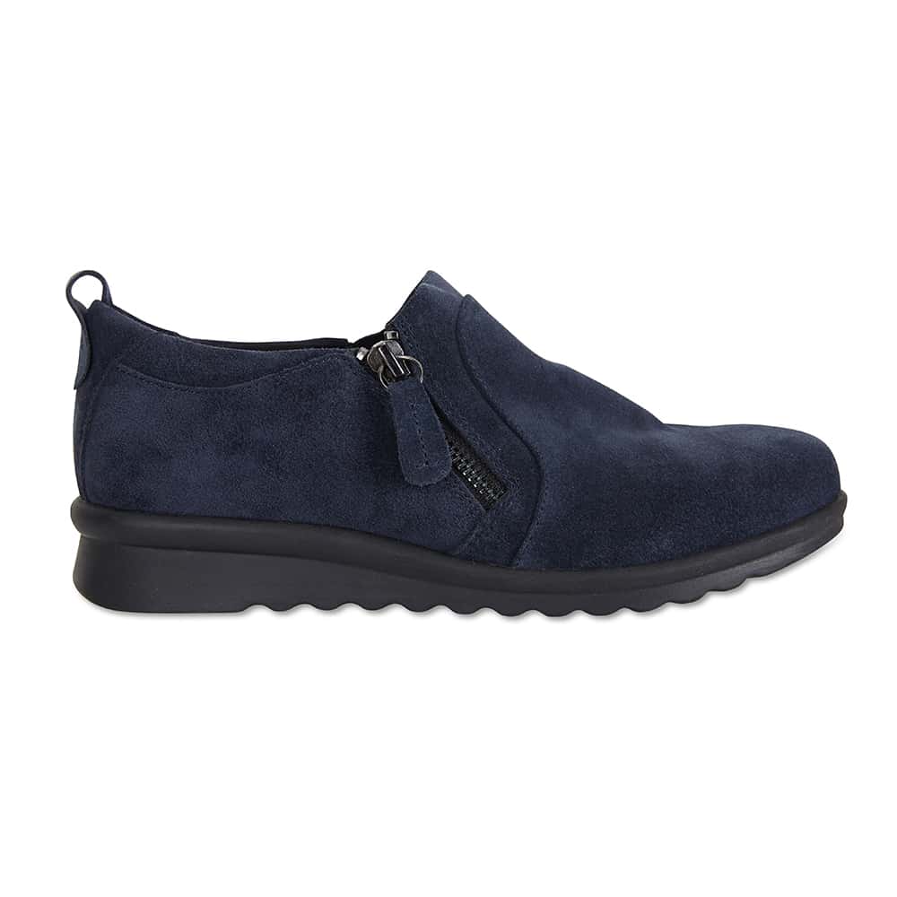 Noble Boot in Navy Suede