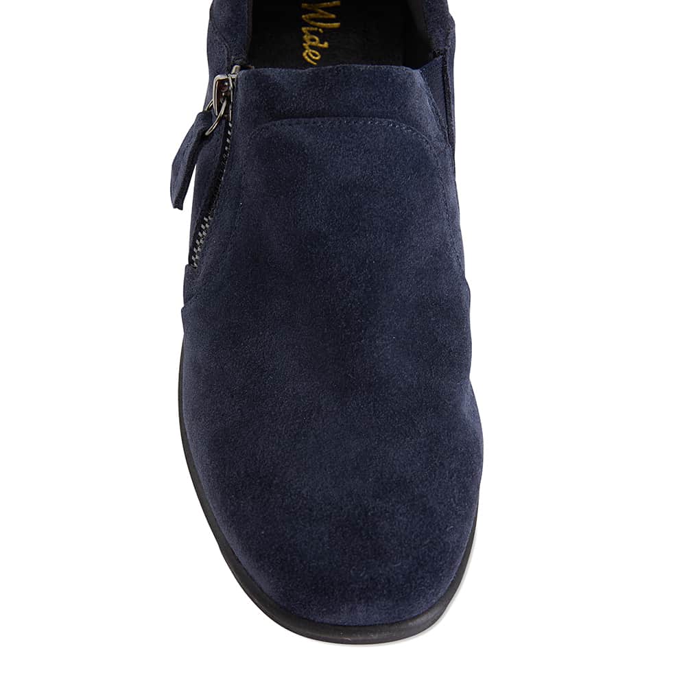 Noble Boot in Navy Suede