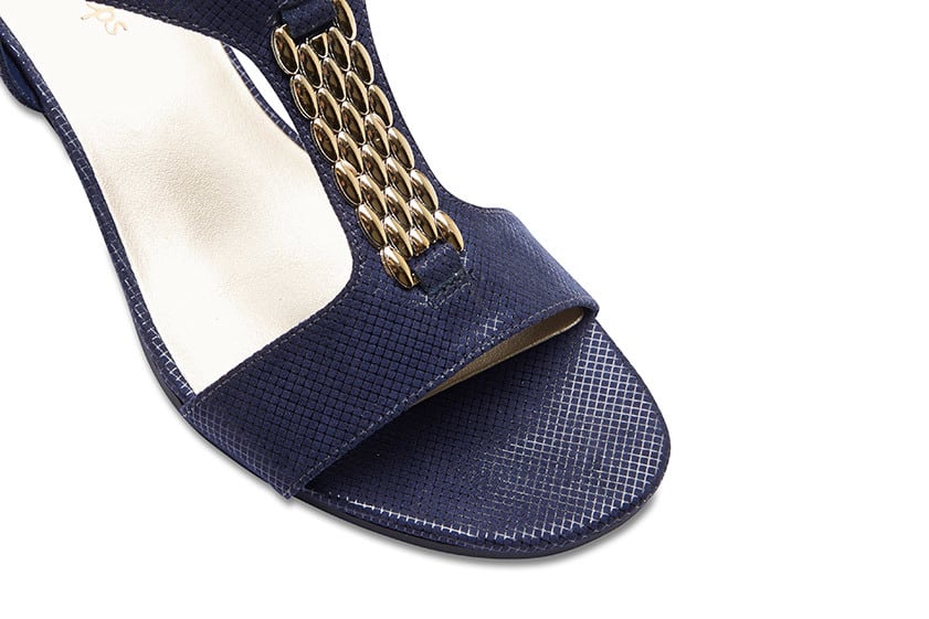 Nolan Heel in Navy Fabric