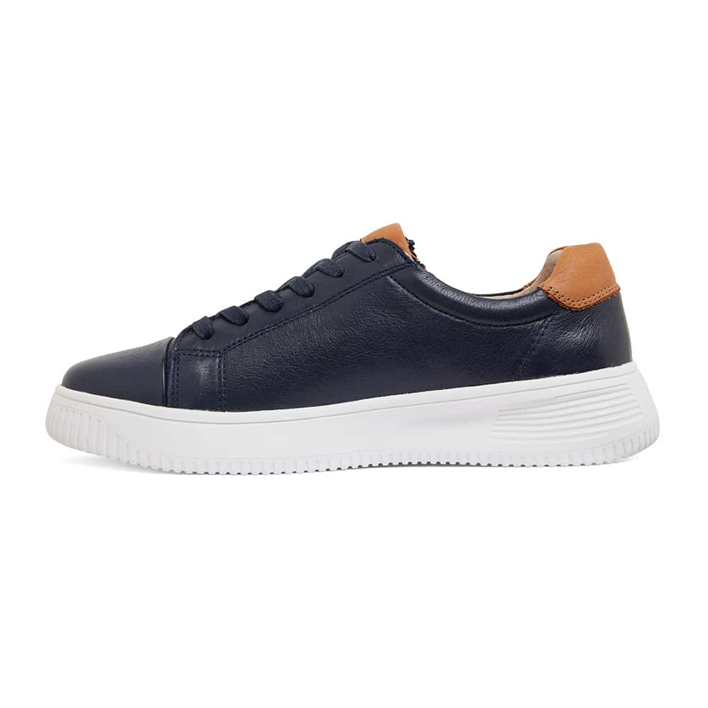 Novella Sneaker in Navy Leather