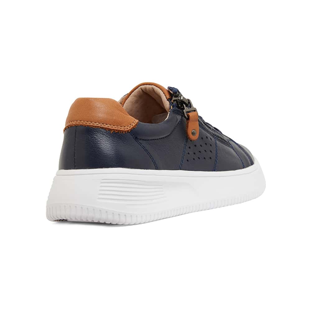 Novella Sneaker in Navy Leather