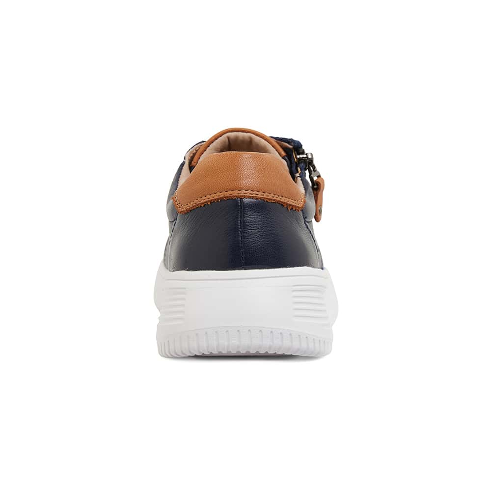 Novella Sneaker in Navy Leather